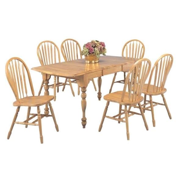 Sunset Trading Sunset Trading Drop Leaf Extension Dining Table in Light Oak Finish DLU-TDX3472-LO - main